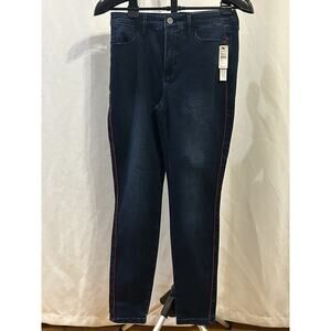 NWT Talbots Flawless Slimming High Rise Ankle Jegging Women's size 6 Red Stripe